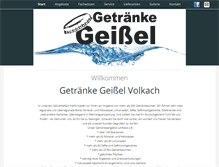 Tablet Screenshot of getraenke-geissel.de